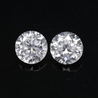 2.38&nbsp;Ct.Tw.Total Carat Weight White Zircon Pair from Ceylon (Sri Lanka) Video