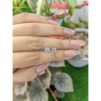 2.38&nbsp;Ct.Tw.Total Carat Weight White Zircon Pair from Ceylon (Sri Lanka) Life Style