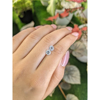 2.27&nbsp;Ct.Tw.Total Carat Weight White Zircon Pair from Ceylon (Sri Lanka) Life Style