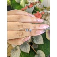 2.27&nbsp;Ct.Tw.Total Carat Weight White Zircon Pair from Ceylon (Sri Lanka) Life Style