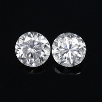 2.51&nbsp;Ct.Tw.Total Carat Weight White Zircon Pair from Ceylon (Sri Lanka) Video