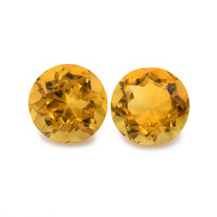 0.96 Ct.Tw. Round Madeira Citrine Pair
