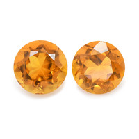 0.99 Ct.Tw. Round Madeira Citrine Pair