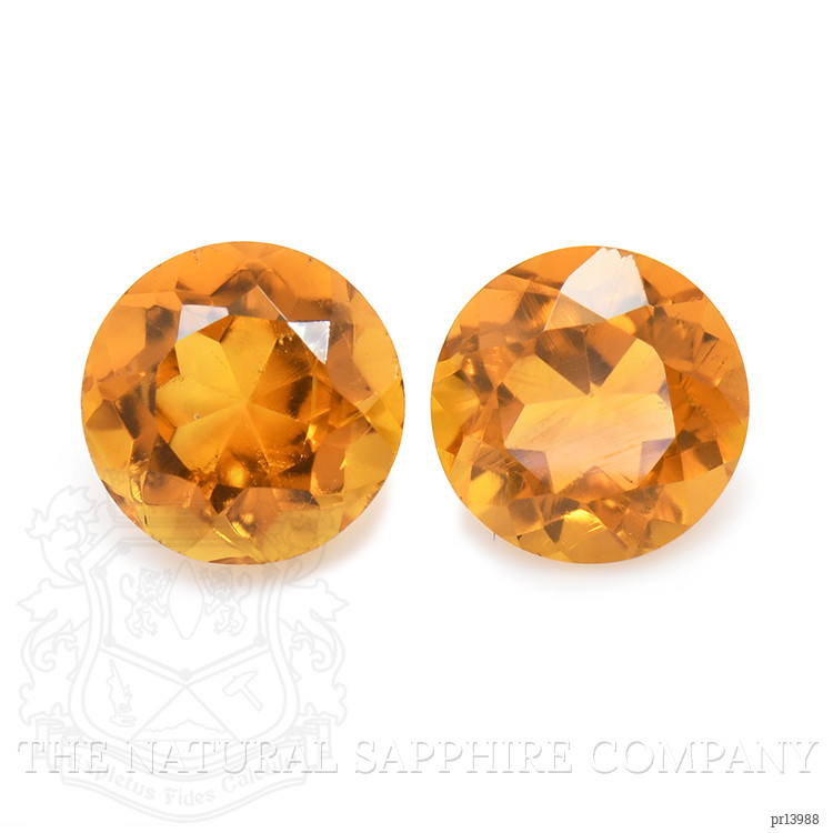 0.99 Ct.Tw. Orange Madeira Citrine Pair from Brazil