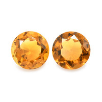 0.89 Ct.Tw. Round Madeira Citrine Pair