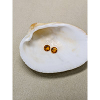 0.86 Ct.Tw.Total Carat Weight Yellowish Orange Madeira Citrine Pair from Brazil Life Style