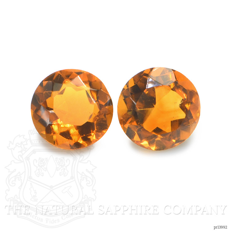 0.88 Ct.Tw. Orange Madeira Citrine Pair from Brazil