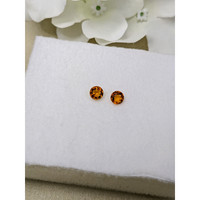 0.88 Ct.Tw.Total Carat Weight Orange Madeira Citrine Pair from Brazil Life Style