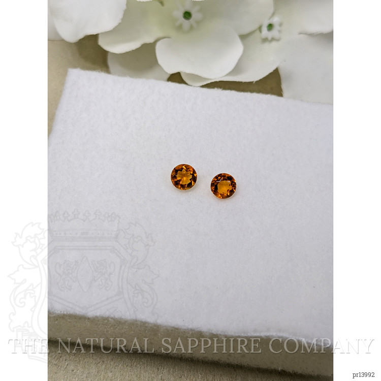 0.88 Ct.Tw. Orange Madeira Citrine Pair from Brazil