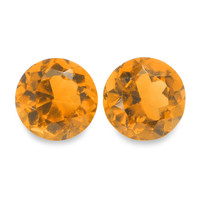 0.99 Ct.Tw. Round Madeira Citrine Pair