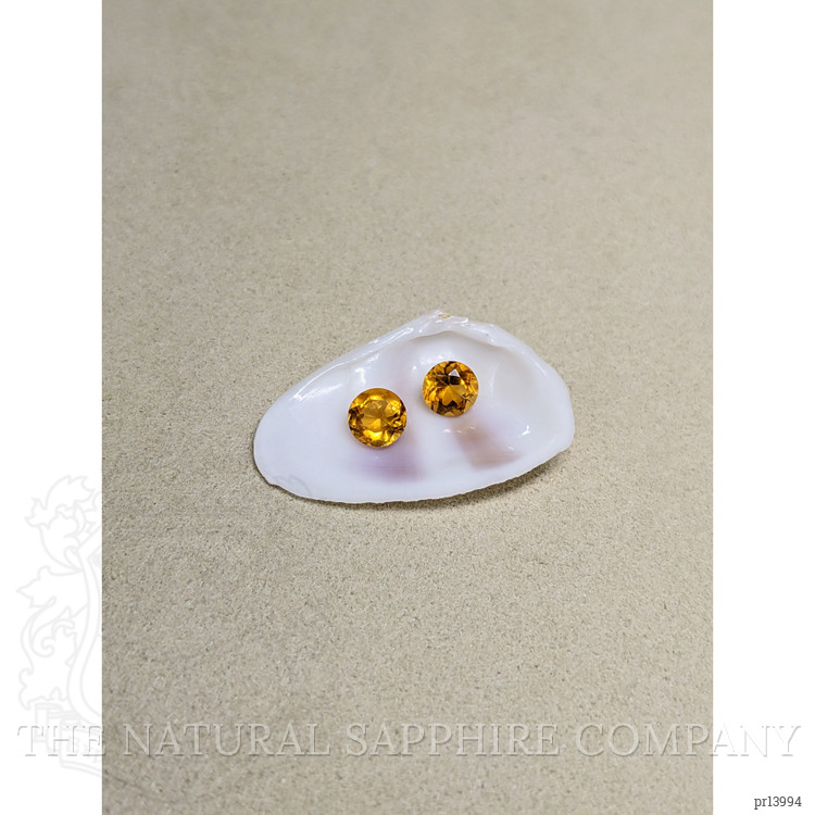 0.94 Ct.Tw. Yellowish Orange Madeira Citrine Pair from Brazil