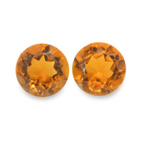 0.92 Ct.Tw. Round Madeira Citrine Pair