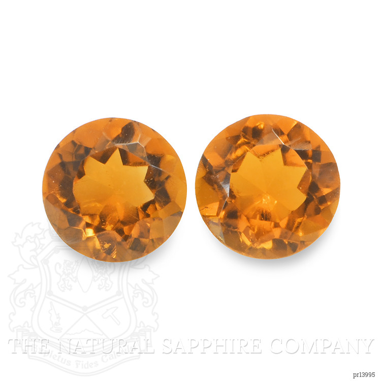 0.92 Ct.Tw. Madeira Citrine Pair from Brazil