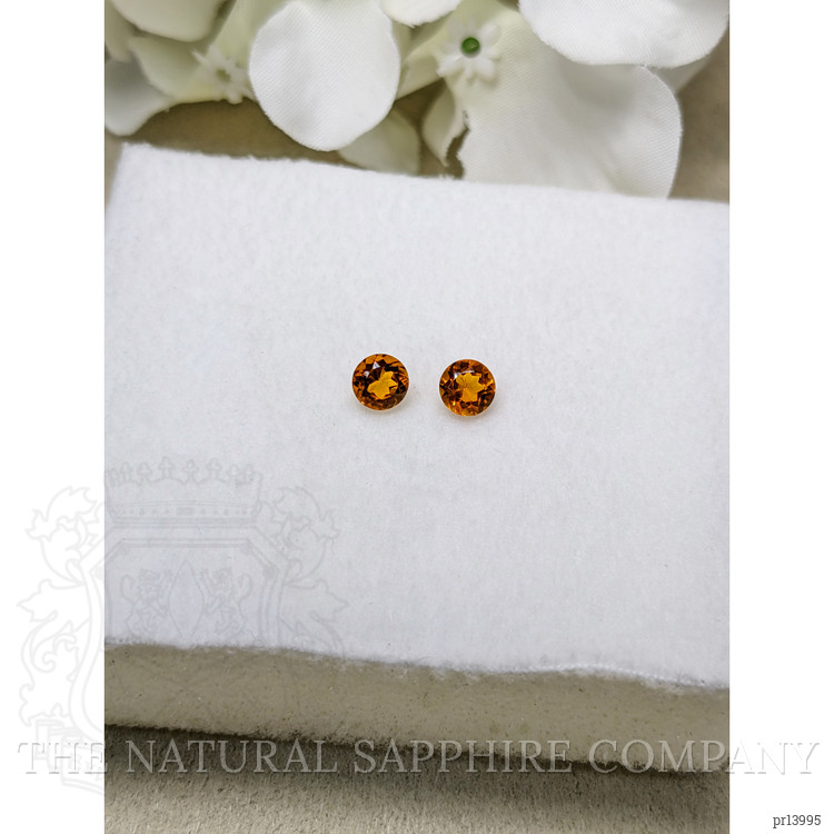 0.92 Ct.Tw. Madeira Citrine Pair from Brazil