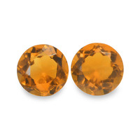 0.93 Ct.Tw. Round Madeira Citrine Pair