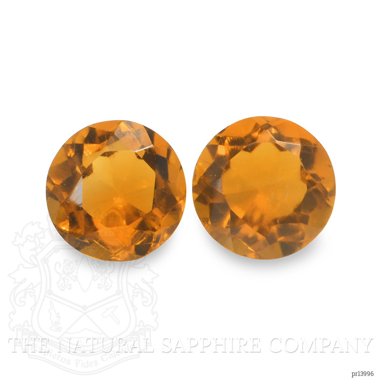 0.93 Ct.Tw. Orange Madeira Citrine Pair from Brazil