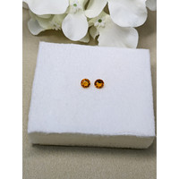 0.93 Ct.Tw.Total Carat Weight Orange Madeira Citrine Pair from Brazil Life Style