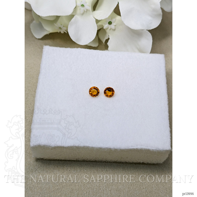 0.93 Ct.Tw. Orange Madeira Citrine Pair from Brazil