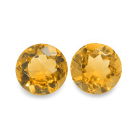 0.89 Ct.Tw. Round Madeira Citrine Pair