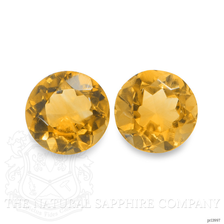 0.89 Ct.Tw. Yellow Madeira Citrine Pair from Brazil