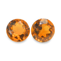 0.86 Ct.Tw. Round Madeira Citrine Pair