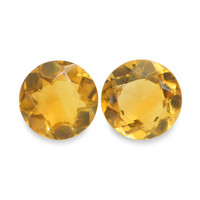 0.74 Ct.Tw. Round Madeira Citrine Pair