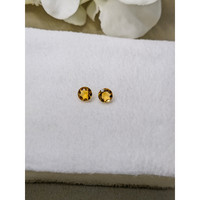 0.74 Ct.Tw.Total Carat Weight Yellow Madeira Citrine Pair from Brazil Life Style