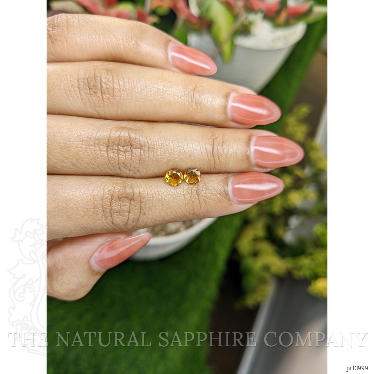 0.74 Ct.Tw. Yellow Madeira Citrine Pair from Brazil