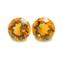 0.93 Ct.Tw. Round Madeira Citrine Pair