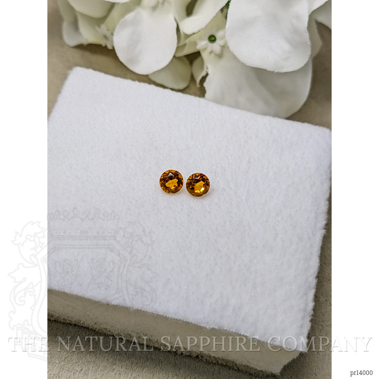 0.93 Ct.Tw. Orange Madeira Citrine Pair from Brazil
