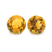 0.96 Ct.Tw. Round Madeira Citrine Pair