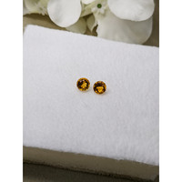 0.96 Ct.Tw.Total Carat Weight Yellowish Orange Madeira Citrine Pair from Brazil Life Style