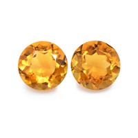0.91 Ct.Tw. Round Madeira Citrine Pair