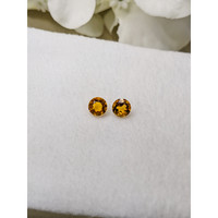 0.91&nbsp;Ct.Tw.Total Carat Weight Yellowish Orange Madeira Citrine Pair from Brazil Life Style
