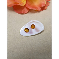 0.84 Ct.Tw.Total Carat Weight Orange Madeira Citrine Pair from Brazil Life Style