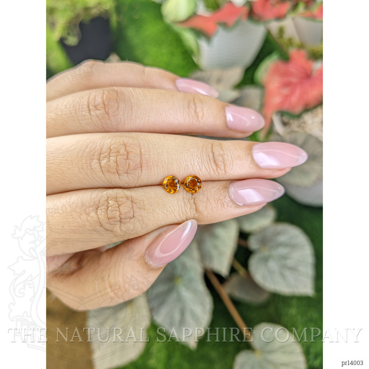 0.84 Ct.Tw. Orange Madeira Citrine Pair from Brazil