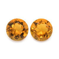 0.92 Ct.Tw. Round Madeira Citrine Pair