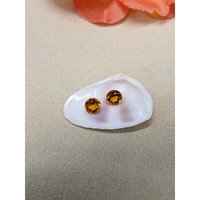 0.92 Ct.Tw.Total Carat Weight Orange Madeira Citrine Pair from Brazil Life Style