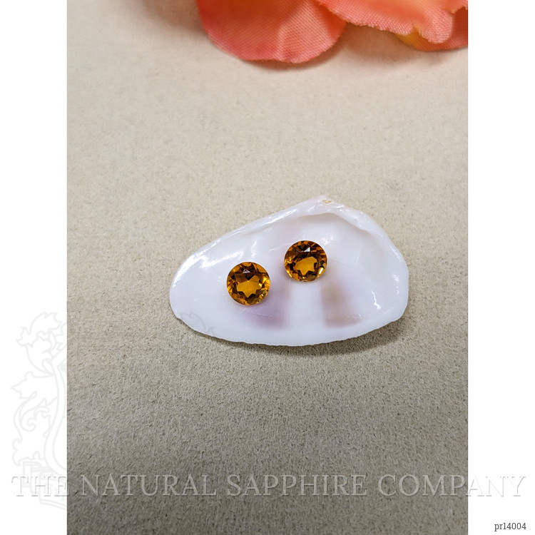0.92 Ct.Tw. Orange Madeira Citrine Pair from Brazil