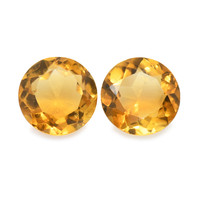 0.82 Ct.Tw. Round Madeira Citrine Pair