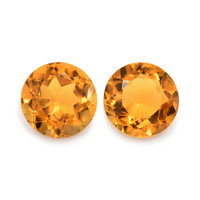 0.89 Ct.Tw. Round Madeira Citrine Pair