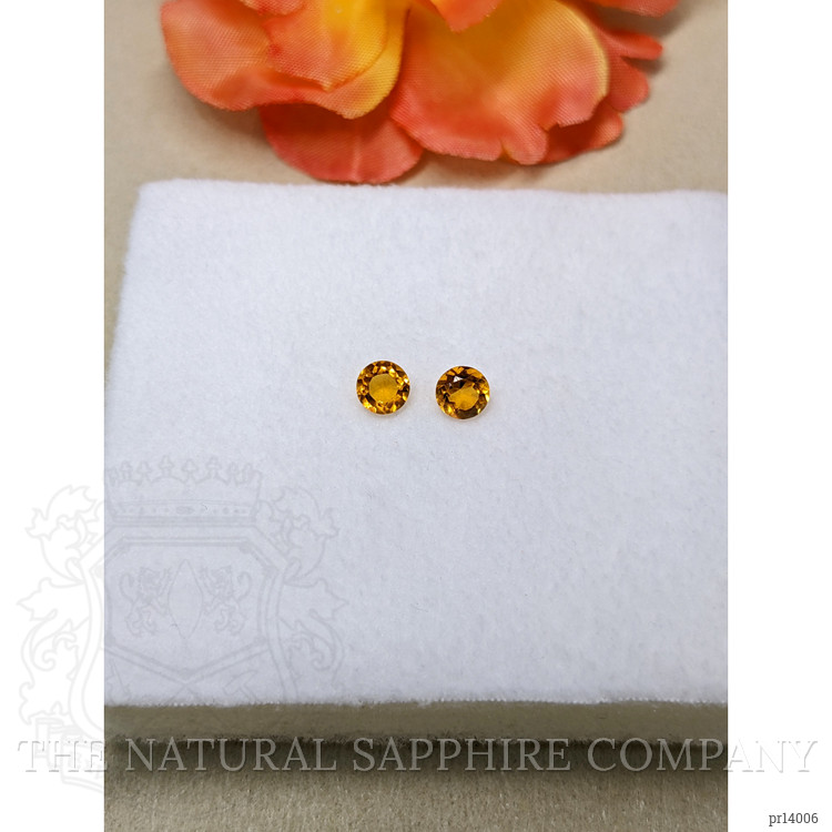 0.89 Ct.Tw. Orange Madeira Citrine Pair from Brazil