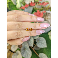 0.89 Ct.Tw.Total Carat Weight Orange Madeira Citrine Pair from Brazil Life Style