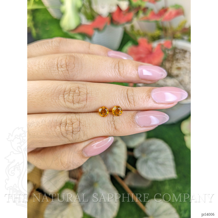 0.89 Ct.Tw. Orange Madeira Citrine Pair from Brazil