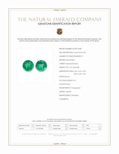 1.95&nbsp;Ct.Tw.Total Carat Weight Emerald Pair from Zambia Scan Report