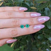 1.95&nbsp;Ct.Tw.Total Carat Weight Emerald Pair from Zambia Life Style