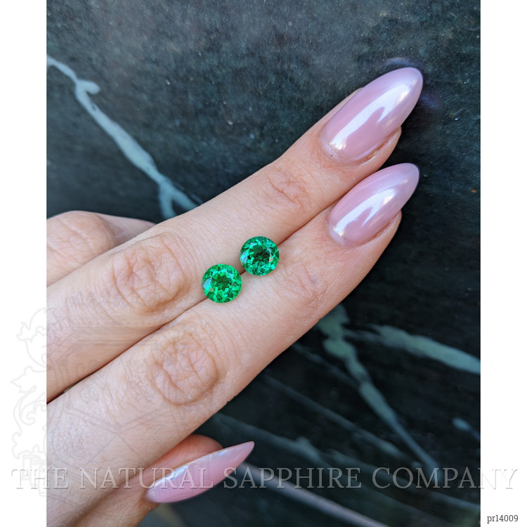 2.86 Ct.Tw. Emerald Pair from Zambia