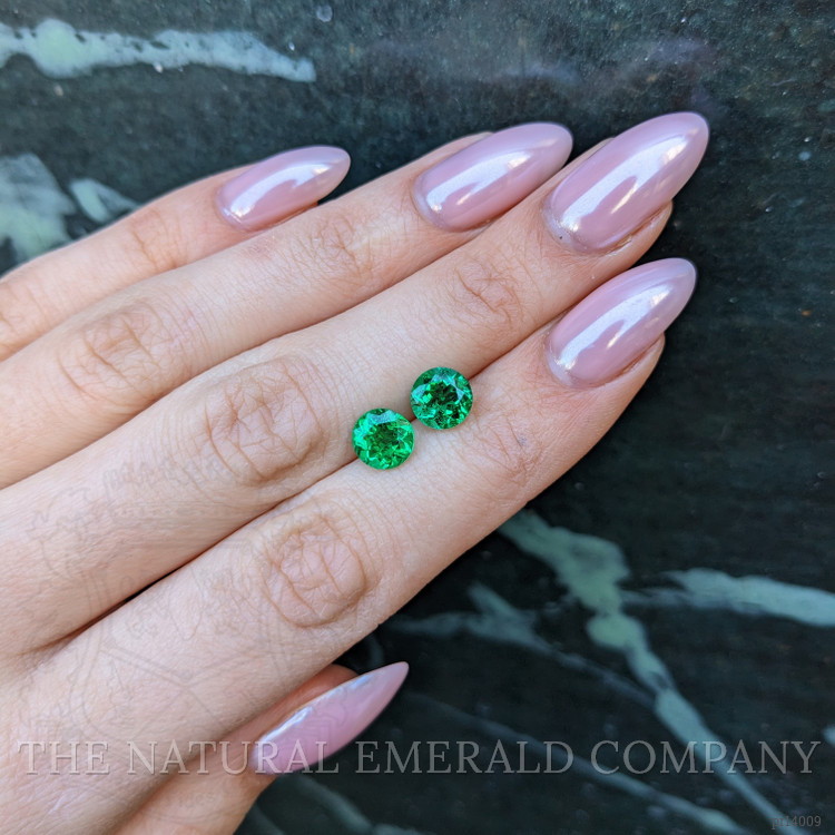 2.86 Ct.Tw. Emerald Pair from Zambia
