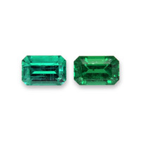 2.19 Ct.Tw.Total Carat Weight Emerald Pair from Russia Video