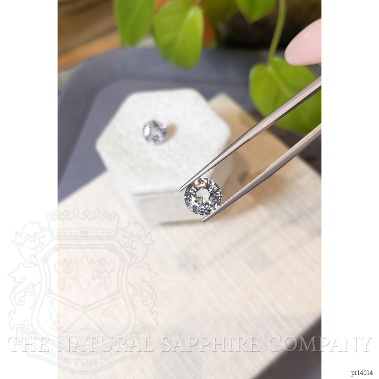 6.68 Ct.Tw. White Sapphire Pair from Ceylon (Sri Lanka)